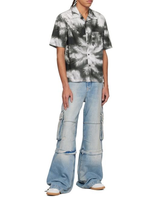Palm Angels Gray Shirts for men