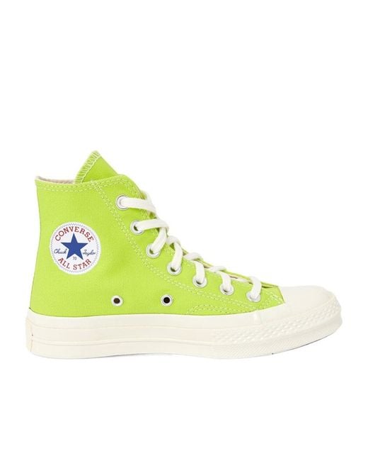 Comme des Garçons Yellow Round Toe Sneakers for men