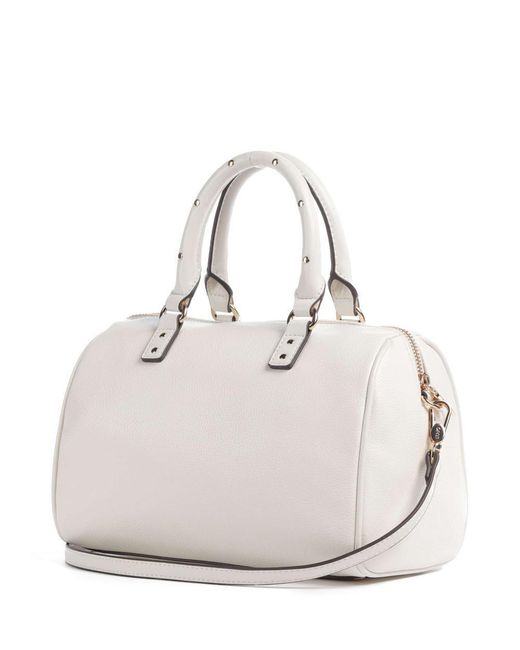 Liu Jo White Logo Plaque Small Satchel Tote Bag