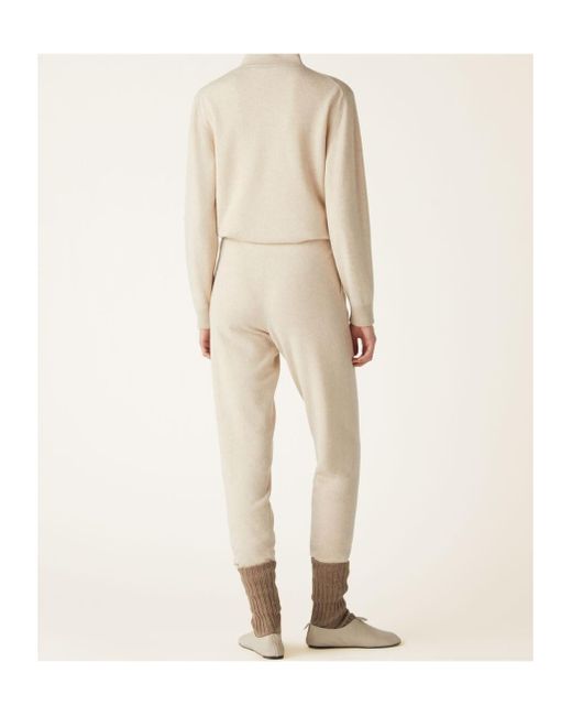 Loro Piana Natural Drawcord Cashmere Sweatpants