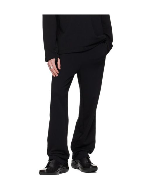 Helmut Lang Black Elastic Waist Sweatpants for men