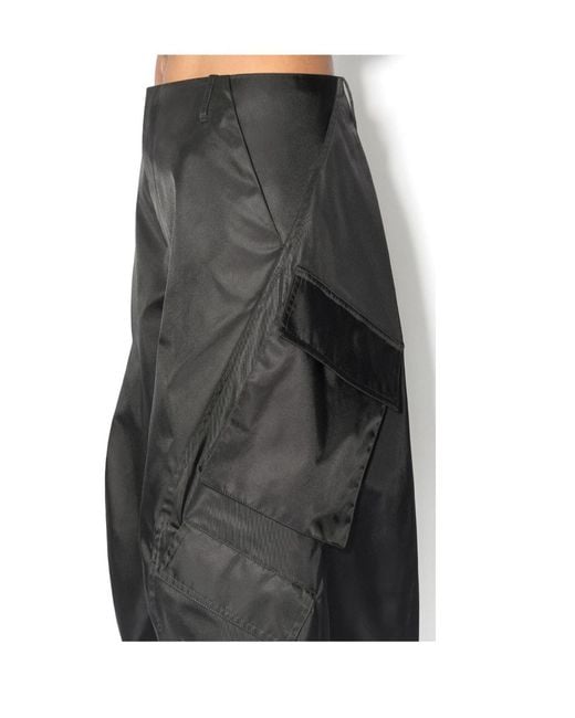 Alaïa Blue Alaïa Wide-Leg Cargo Pants