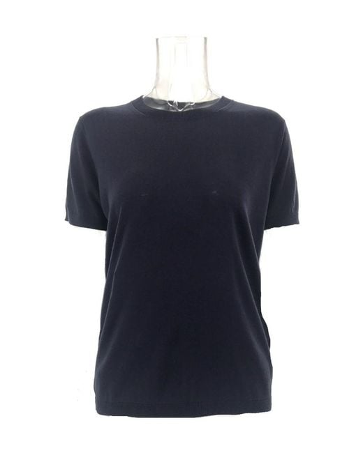 Weekend by Maxmara Blue Short-Sleeved Sweater