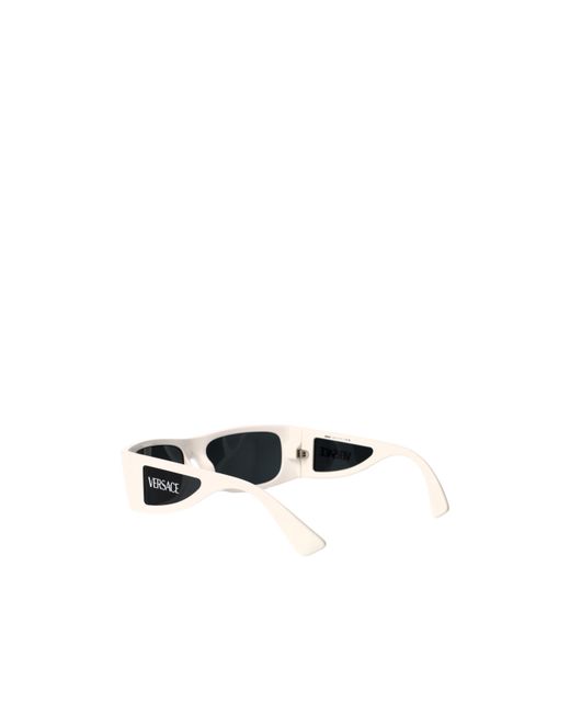 Versace White Logo Sunglasses for men