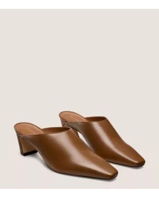 Stuart Weitzman Brown Stassi Mule 50High-Heeled Sandals