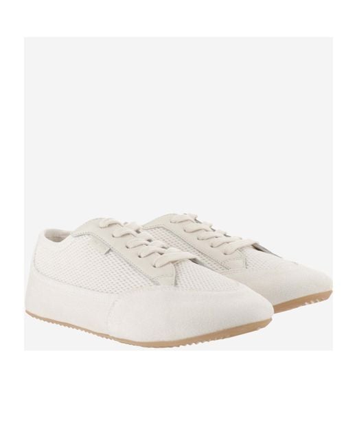 The Row White Bonnie Sneakers
