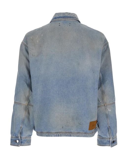 Amiri Blue Lightweight Denim Work Jacket for men