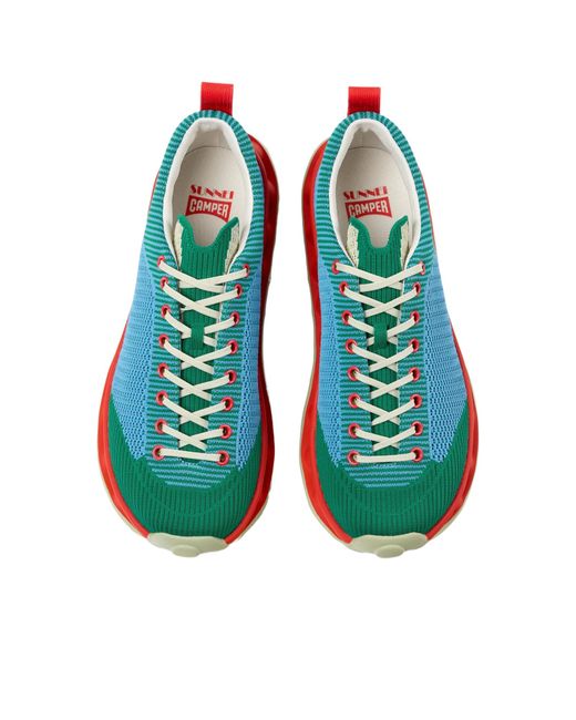 Camper Blue Lace-Up Sneakers for men