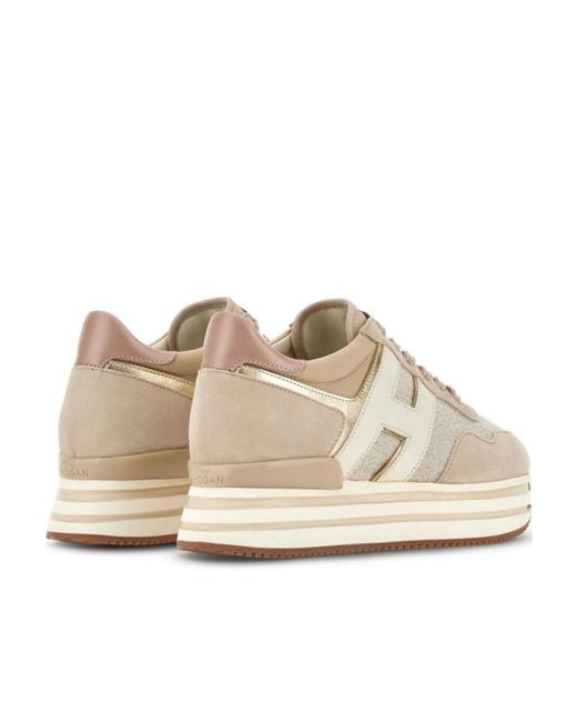 Hogan Natural Midi H483 Lace-Up Sneakers
