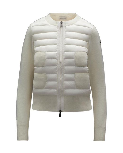 Moncler Gray Logo Down Jacket