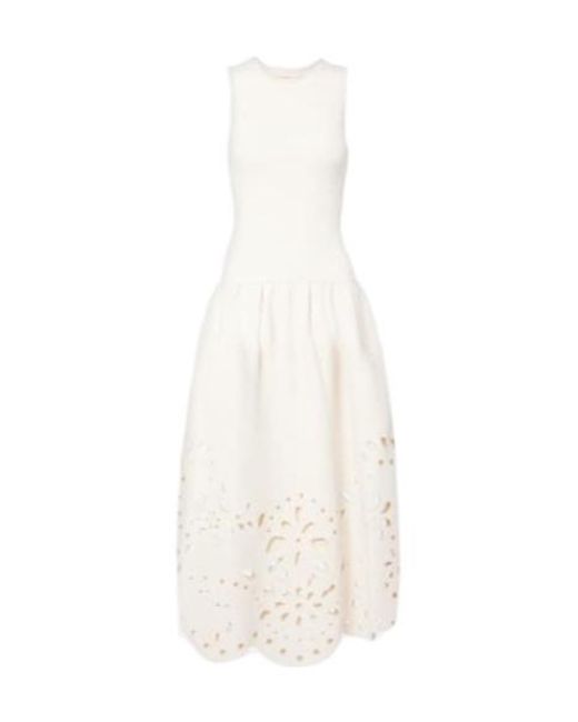 Ulla Johnson White Embroidered Long Dress