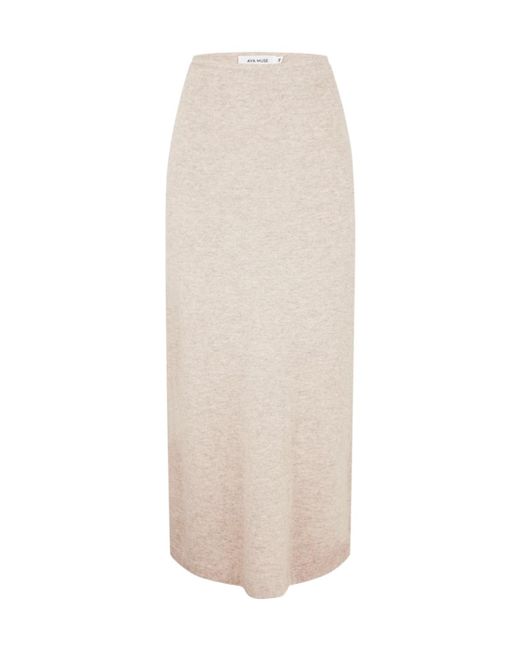 AYA MUSE White Knitted Skirt