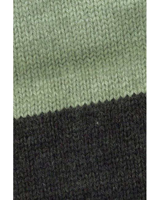 Paul Smith Gray Striped Long-Sleeved Sweater for men