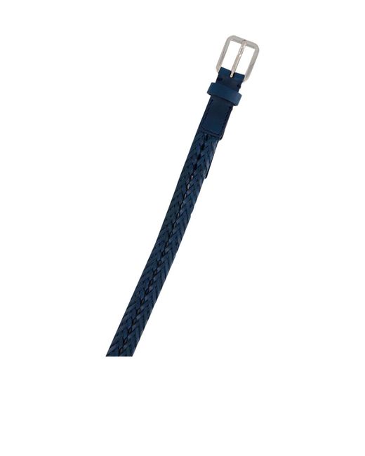 Tom Ford Blue Braided Leather Belt for men