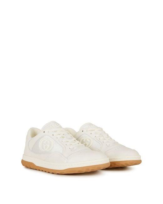Gucci White Mac80 Leather Sneakers