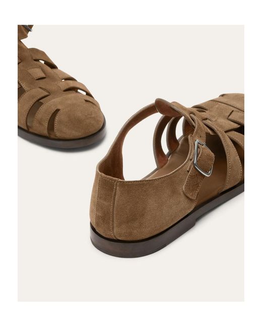 Loro Piana Brown Maxime Walk Sandals for men