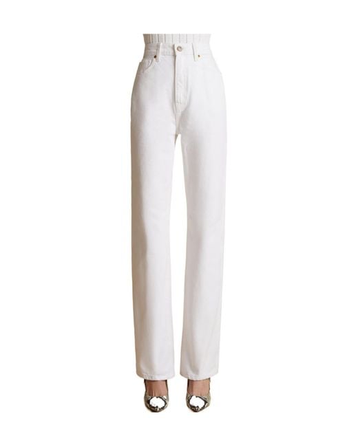 Khaite Black Slight Flared Jeans