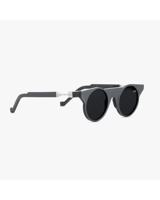 VAVA Eyewear Gray Rounded Cat-Eye Frame Sunglasses