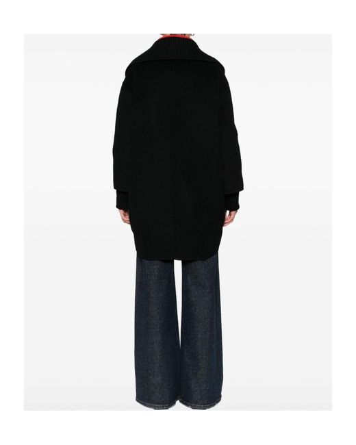 P.A.R.O.S.H. Black Long-Sleeved Coat