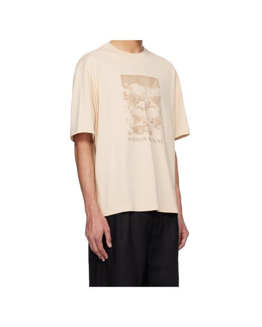 Maison Kitsuné Natural Cotton T-Shirt for men