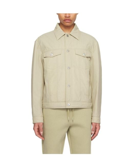 AMI Natural Casual Jacket With Buttons On Front for men