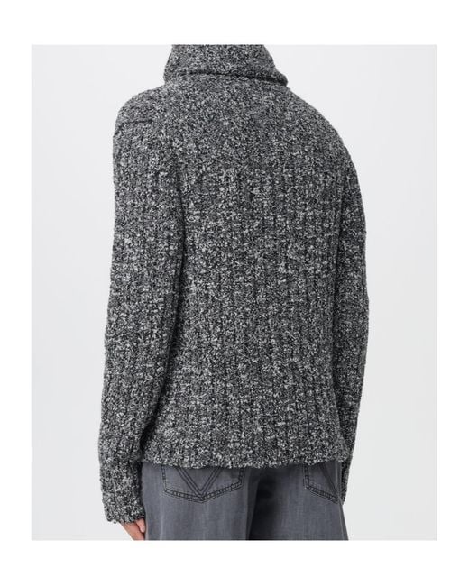 Dolce & Gabbana Gray Turtleneck Sweater for men