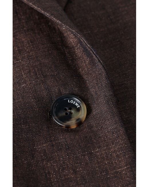 Loewe Brown Single Breasted Jacket