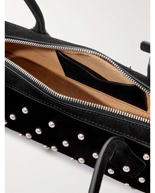 Alaïa Black Alaïa Le Teckel Small Stud Embellished Shoulder Bag