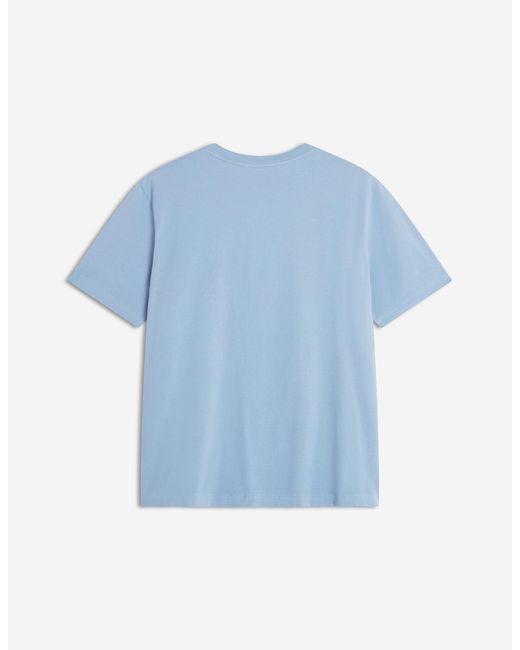 Maison Kitsuné Blue Maison Kitsuné Standing Fox Comfort T-Shirt for men
