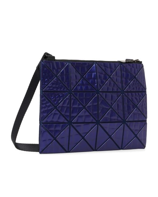 Issey Miyake Blue Meta Kaiju Zipper Crossbody Bag