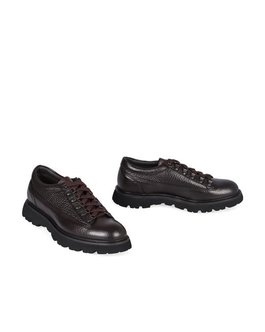 Doucal's Black Ciro Lace-Up Shoes for men