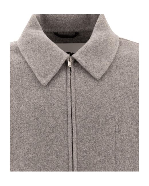Jil Sander Gray Premium Wool Relaxed Blazer for men