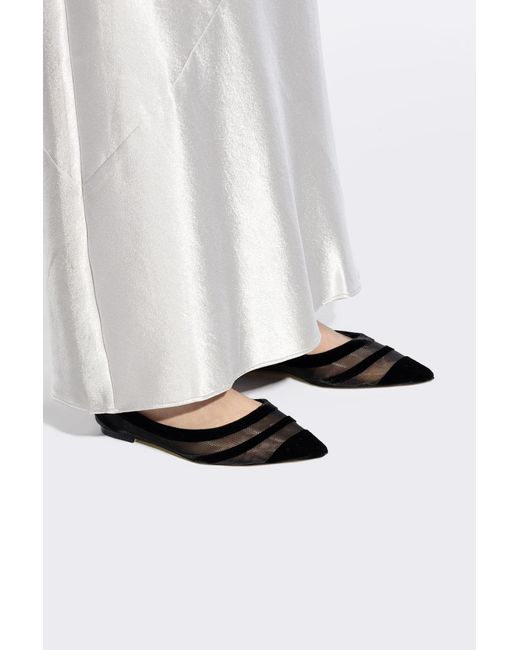 Jimmy Choo Black Love Ballet Flats