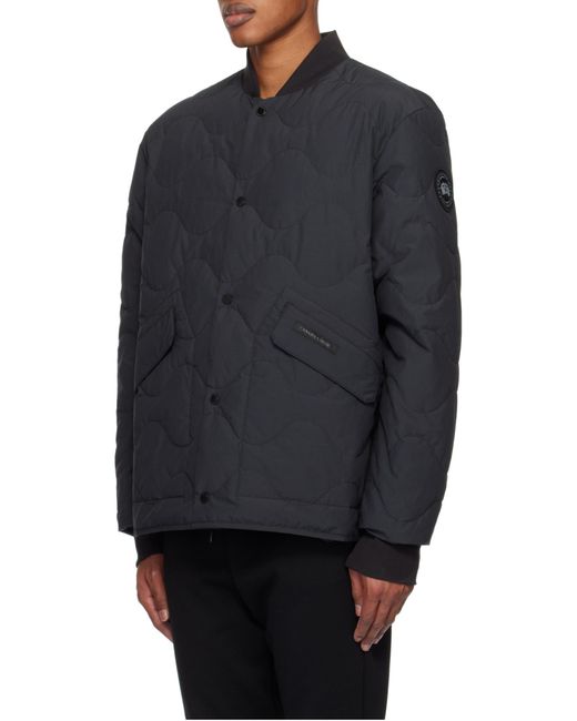 Canada Goose Black Boswell Bomber Jacket for men