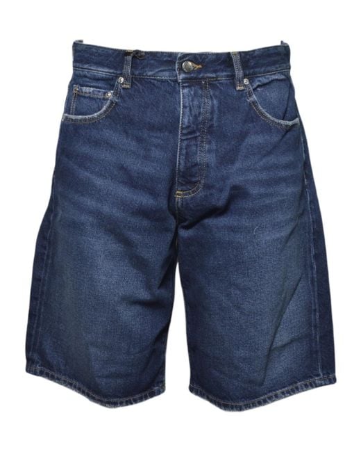 ICON DENIM Blue Shorts Denim for men