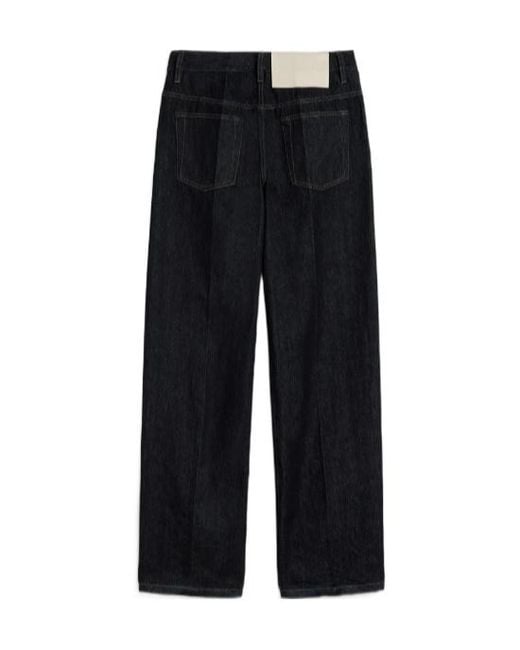 Jil Sander Black Lightweight Denim Trousers
