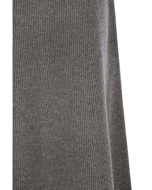 Fabiana Filippi Gray Flared Skirt