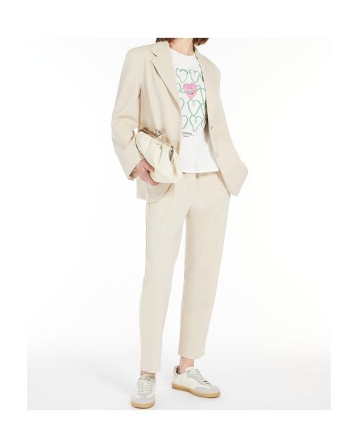 Weekend by Maxmara White Classic Straight Leg Pants