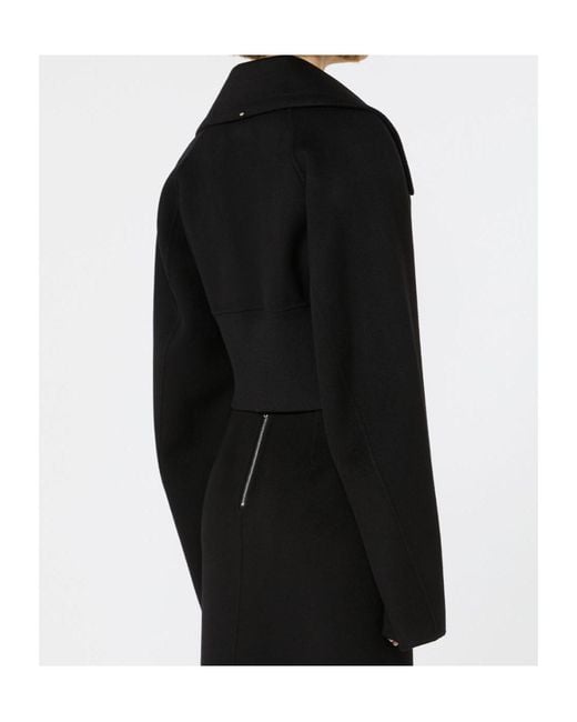 Sportmax Black Long-Sleeved Cropped Jacket