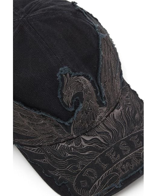 DIESEL Black C-Phenix Embroidered Baseball Cap for men