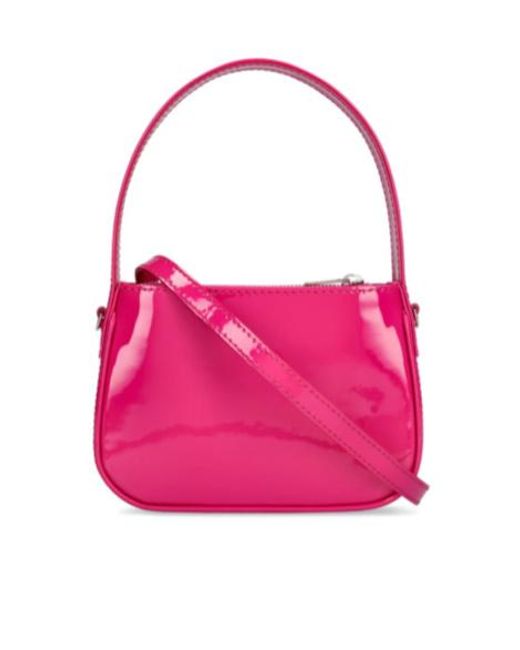 Blumarine Pink Logo Shoulder Bag
