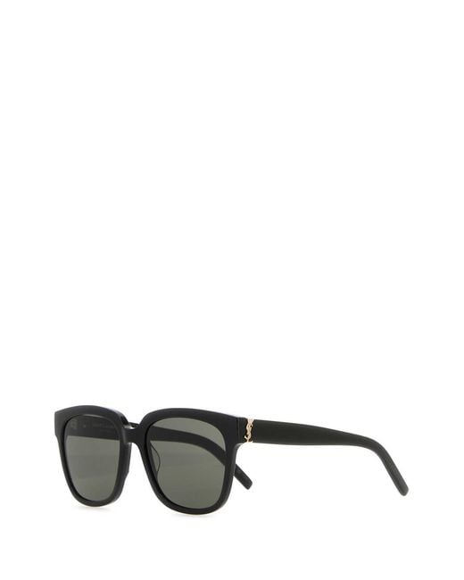 Saint Laurent Black Eyewear Square Frame Sunglasses