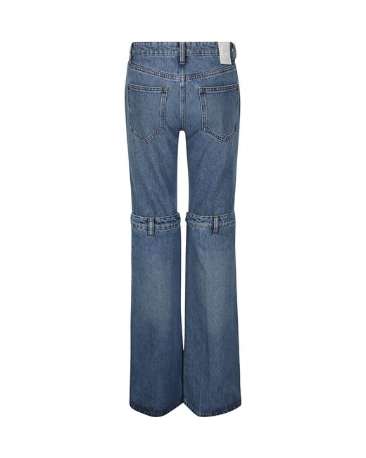 Coperni Blue Buttoned Panel Flared Jeans