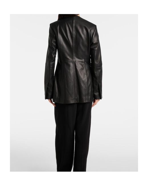 Totême  Black Leather Jacket
