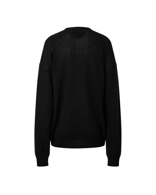 Prada Black Crewneck Sweater for men