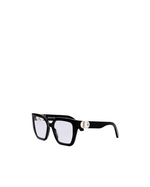 Dior White Eyewear Square Frame Glasses for men