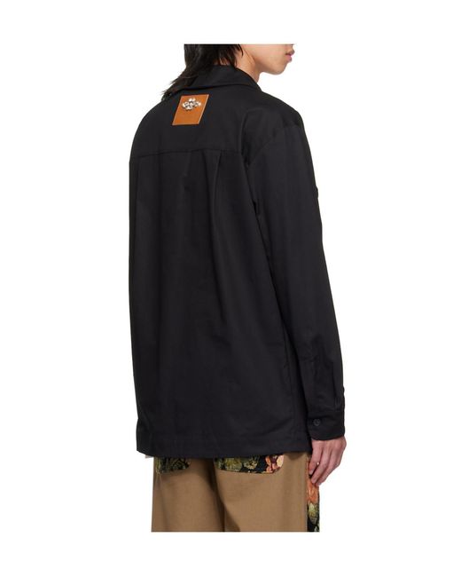 Simone Rocha Black Military Shirt for men