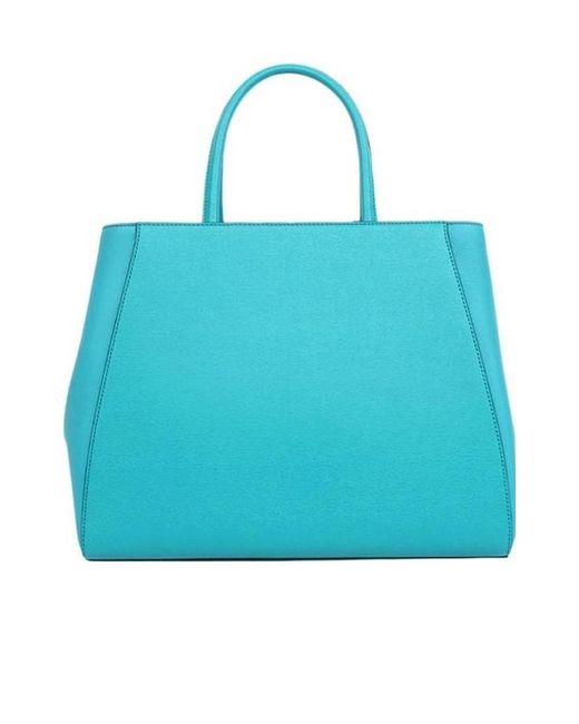 Fendi Blue Logo Handbag
