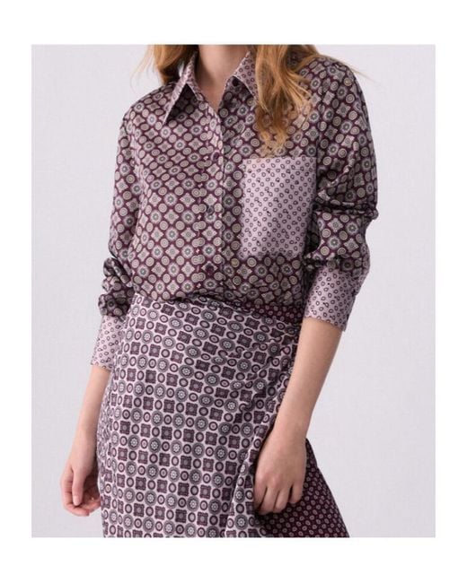 Liu Jo Multicolor Printed Twill Shirt