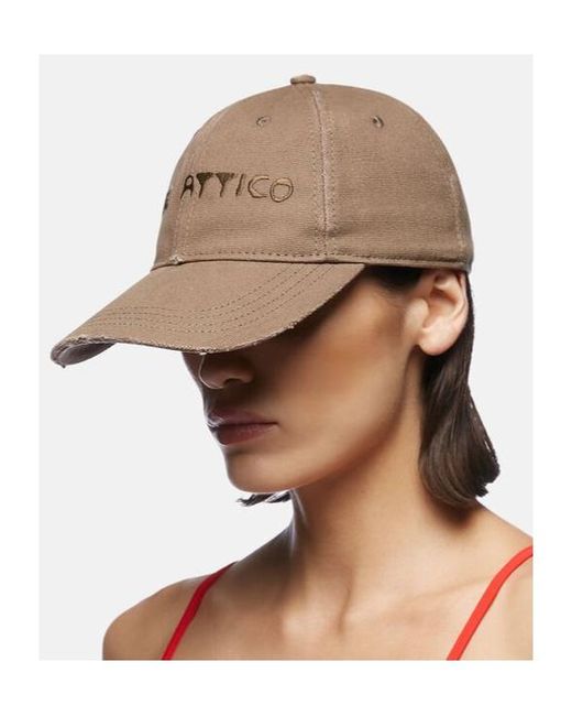 The Attico White Cap